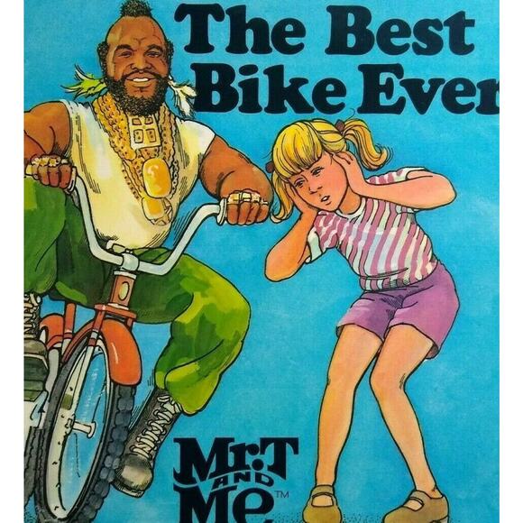 Mr T And Me The Best Bike Ever Original 1985 Story Photo Book TV Bicycle Kids - Picture 1 of 10